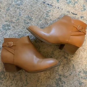 Size 12 leather brown booties